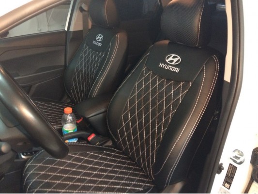 Авточехлы на Hyundai Solaris 2