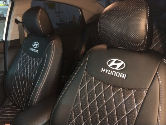 Авточехлы на Hyundai Solaris 2