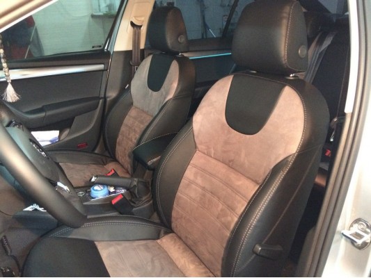 Каркасные авточехлы на Skoda Octavia A7 FL